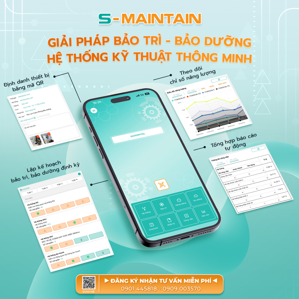 S-MAINTAIN - GIẢI PHÁP BẢO TRÌ - BẢO DƯỠNG HỆ THỐNG KỸ THUẬT