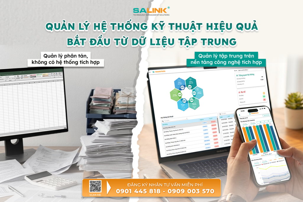Quản lý hệ thống kỹ thuật hiệu quả bắt đầu từ dữ liệu tập trung
